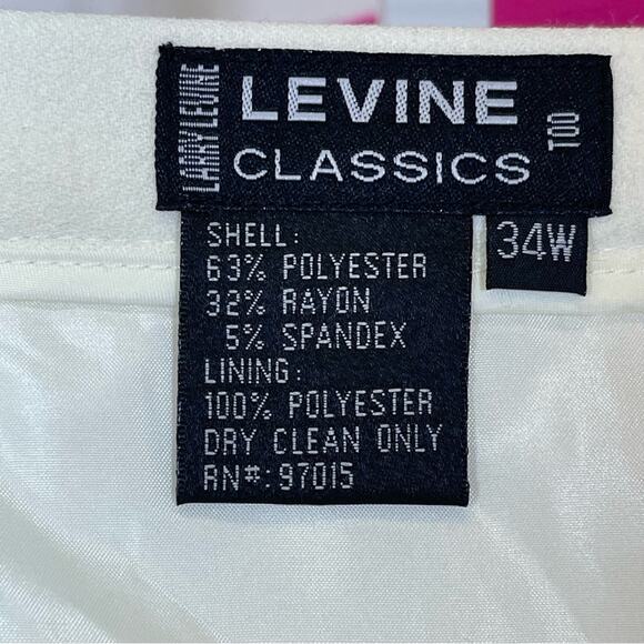 NWT, Levine Classics 3 Piece Set. Jacket Skirt and Pants. Size 34W. Minor Stains - Picture 15 of 16
